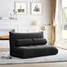 Adjustable Folding Sofa Bed,Futon,Video Gaming Sofa w/ Pillows,Black