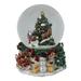 6.75" Christmas Tree and Santa Claus Musical Snow Globe