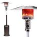 Outdoor Stainless Steel Standing Gas Propane Patio Heater with Wheels