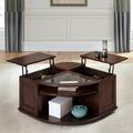 Lark Manor™ Yatendra Lift Top Solid Coffee Table w/ Storage Wood in Brown | 18.5 H x 36 W x 36 D in | Wayfair DBYH4130 34933236