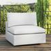 Commix Sunbrella Outdoor Patio Armless Chair by Modway, Polyester in Gray | 32 H x 36 W x 36 D in | Wayfair EEI-4902-WHI