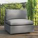 Commix Sunbrella Outdoor Patio Armless Chair by Modway, Polyester in Gray | 32 H x 36 W x 36 D in | Wayfair EEI-4902-CHA