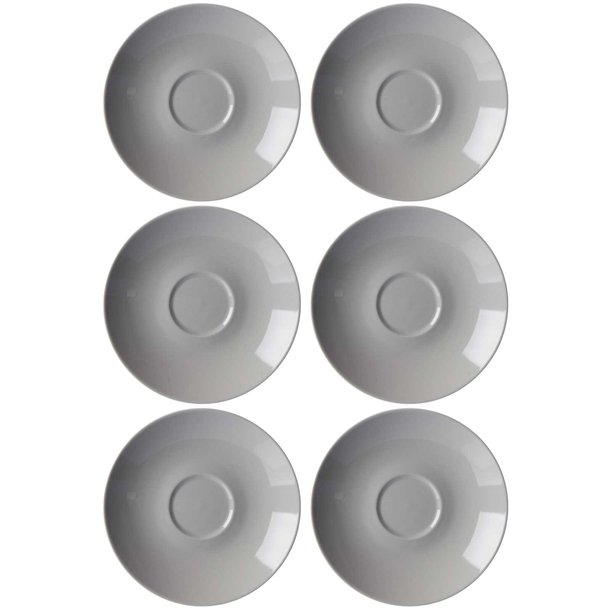 Ritzenhoff & Breker DOPPIO Espressountertasse 12 cm grau 6er Set Image