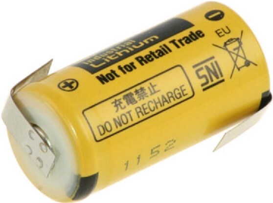 Panasonic Lithium Batterie BR-2/3A 3V 1200mAh BR 2/3A Z-Lötfahne Image