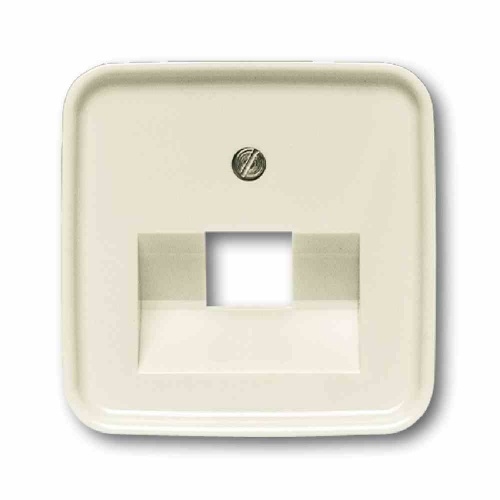 Busch-Jaeger DURO 2000 SI Zentralplatte, UAE/IAE, weiß, glänzend, Befestigung mit Schraube, ohne Beschriftungsfeld Image