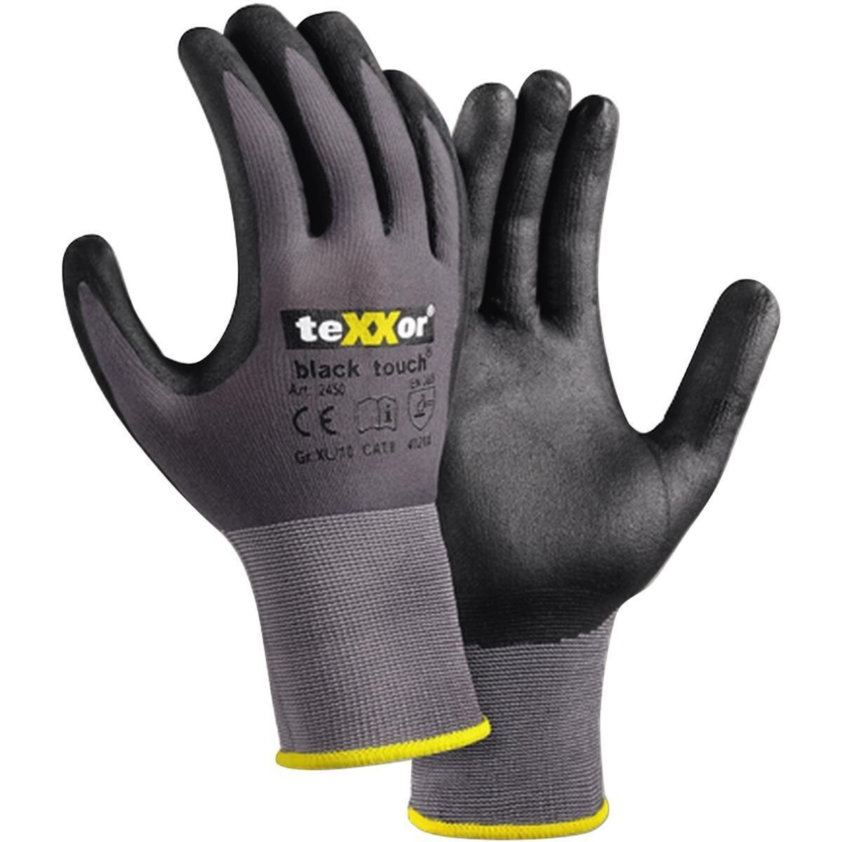 teXXor Handschuh black touch 2450-8 gr/sw Gr.08 Image
