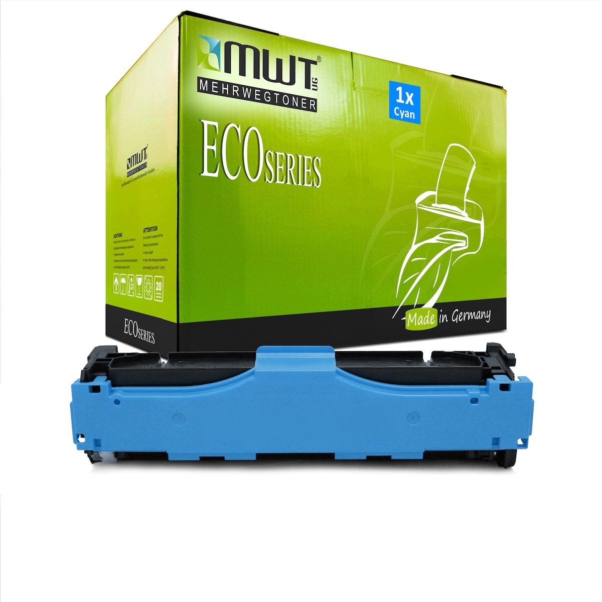 1 Mehrwegtoner kompatible Lasertoner ersetzt HP CF381A 312A Cyan Image