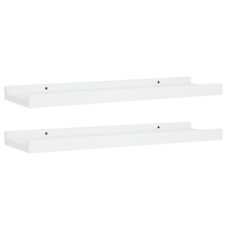 vidaXL Bilderleisten 2 Stk. Weiß 40x9x3 cm MDF Image