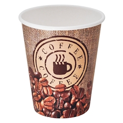 VEPATIM 100x Kaffeebecher CoffeeToGo Pappbecher BAG OF COFFEE 200 ml 270 ml