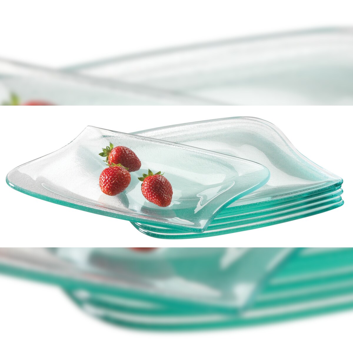 MÄSER 6er Dessertteller, Glas, 21 x 20 cm, 922263 Image