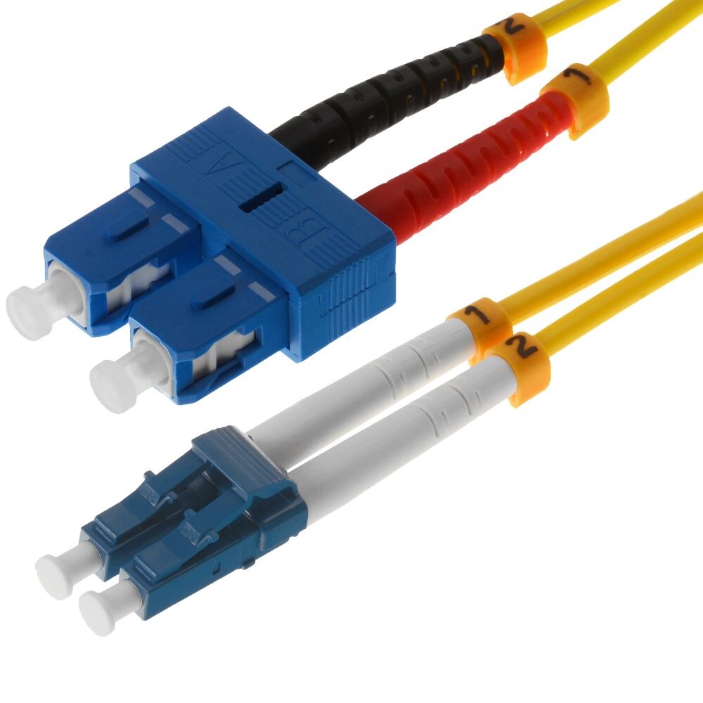 Helos LWL Patchkabel LC/SC Duplex 9/125µm OS2 gelb 2,0m Image