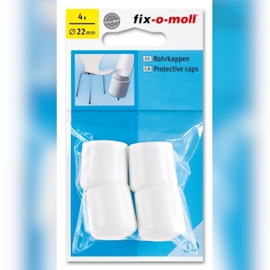 Rohrkappen rund 22mm weiß fix-o-moll Image