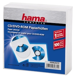 Hama 00062672 CD-Hülle Schutzhülle 1 Disks Weiß Image