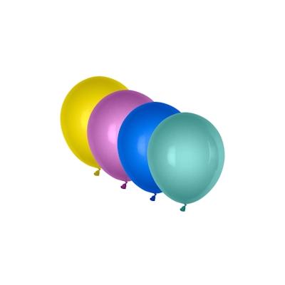 1-PACK 40x Luftballons metallic bunt gemischt O 250 mm Größe 'M'