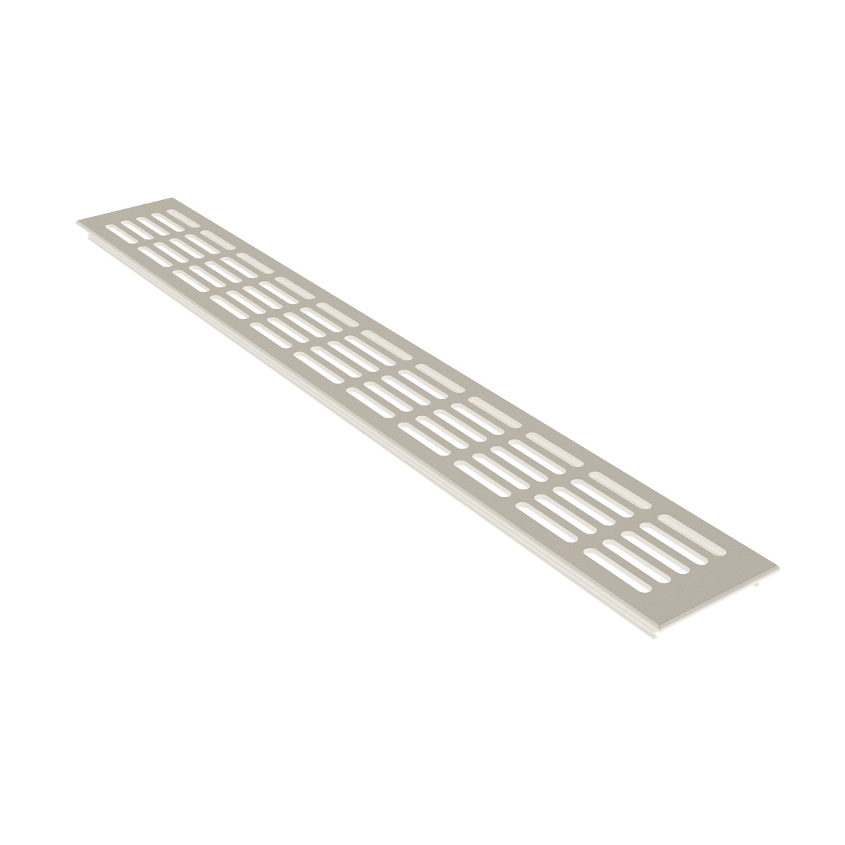 MS Beschläge Türgitter Weiß RAL9010 Breite 80mm x 300mm Lüftungsgitter Stegblech Ab- Zuluft Image