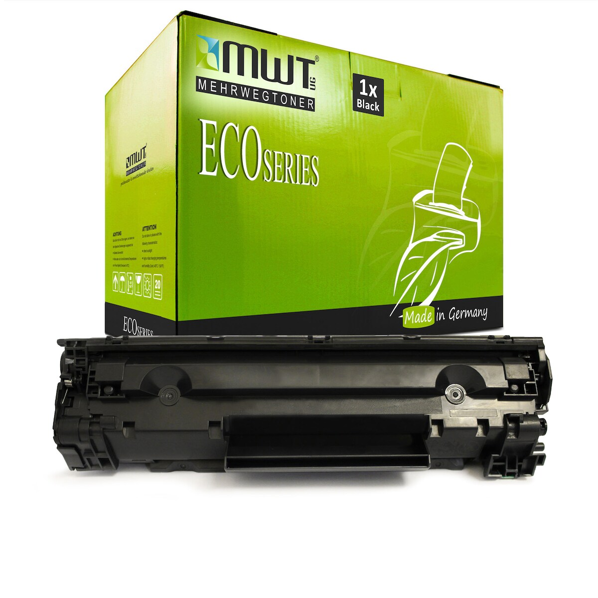 1 Mehrwegtoner kompatible Lasertoner ersetzt Canon 1870B002 712 Schwarz Image