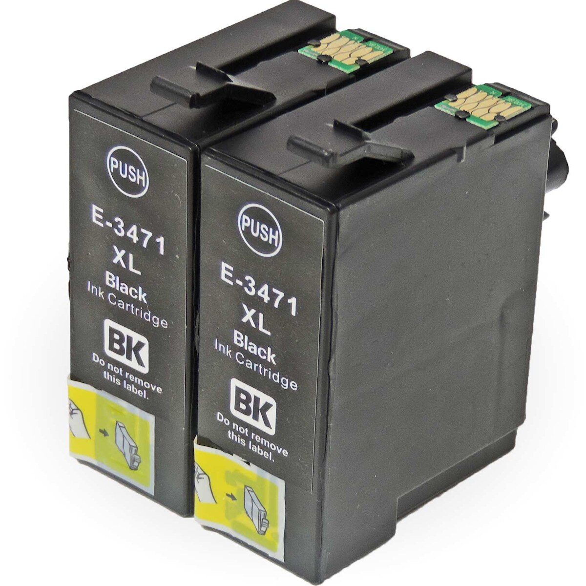 Kompatibel 2x Epson Golfball, T3471, 34XL, C13T34714010 BK Black Multipack schwarze Druckerpatronen je 1.100 Seiten von D&C Image