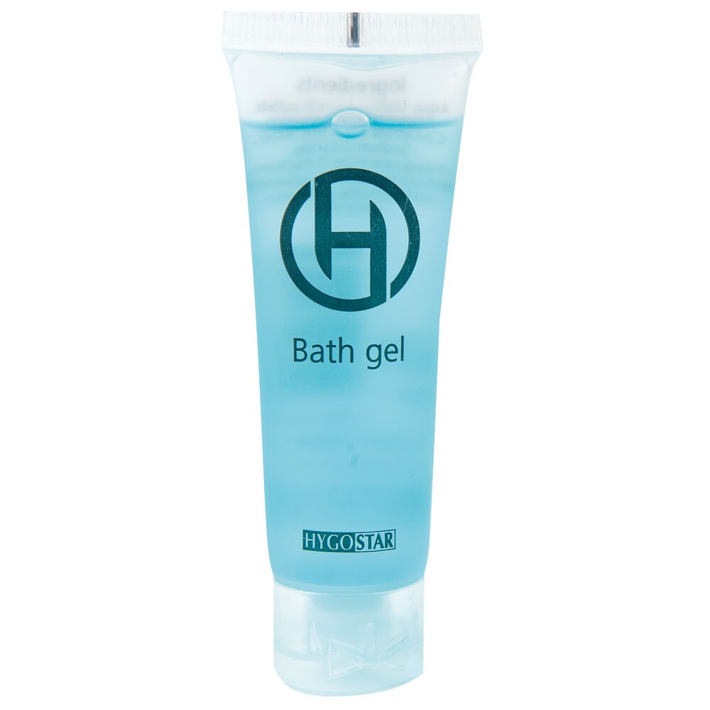 HYGOSTAR 50x Duschgel 30 ml Tube einzeln verpackt 10,5x4 cm Dusch Gel Showergel Hotelseife Image