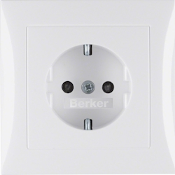 Berker SCHUKO-Steckdose pws/gl 47228989 Image