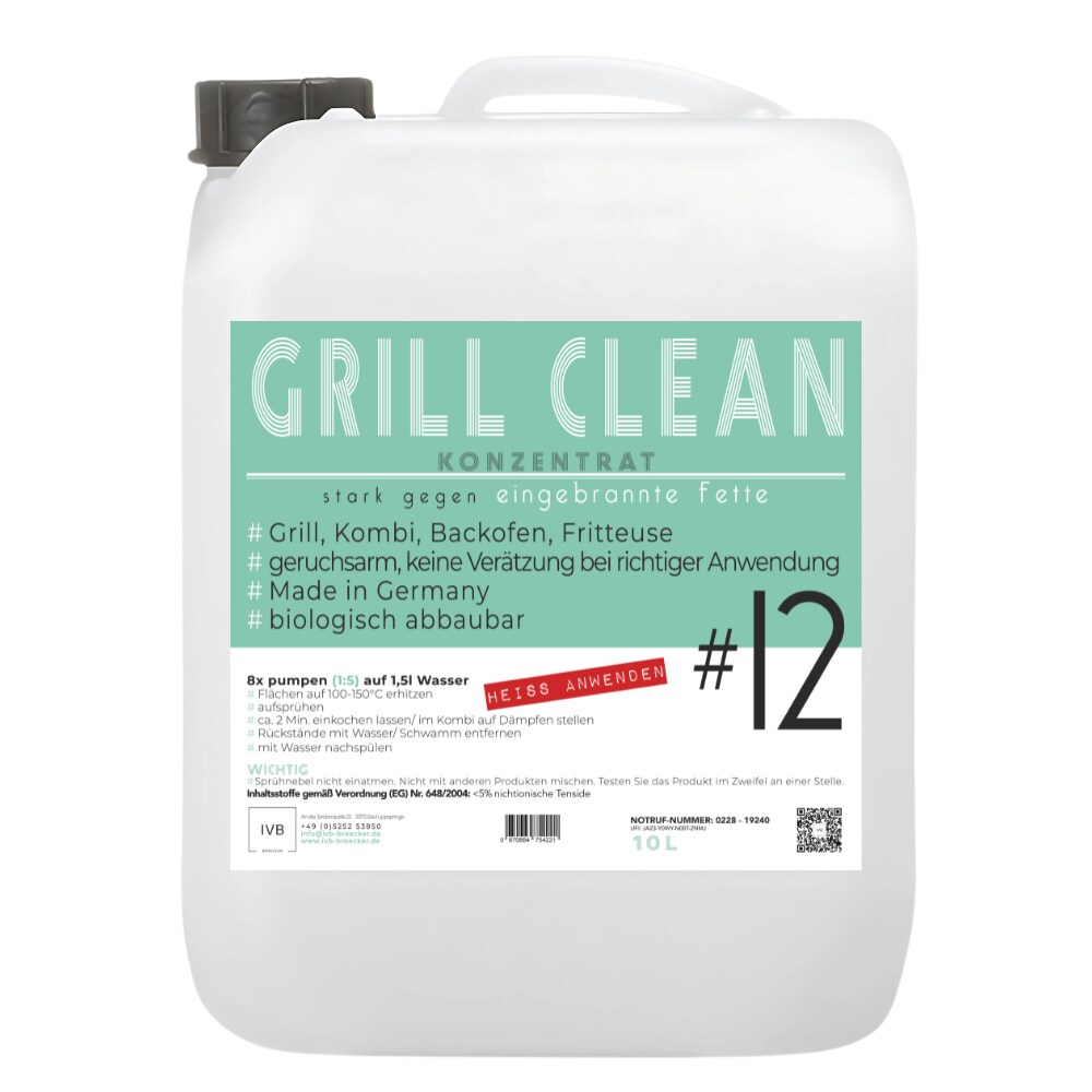 ivb broecker Grill Clean 10 l (Krustenentferner) Konzentrat Image