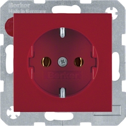 Berker SCHUKO-Steckdose rt/gl 47438912 Image