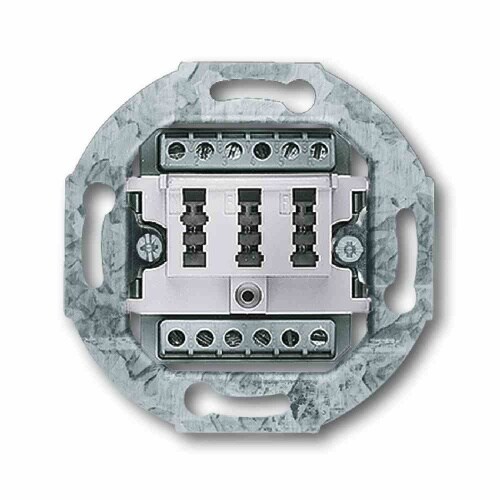 Busch-Jaeger Tragring, TAE, alpinweiß, Befestigung mit Schraube, ohne Beschriftungsfeld Image