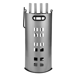 Haushalt International HI 60176 Edelstahl Kaminbesteck 5tlg