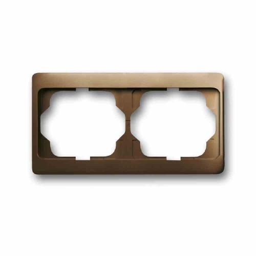 Busch-Jaeger ALPHA Rahmen, 2f, bronze, matt, horizontal, Metall, geeignet für Geräteeinbaukanal, geeignet für Unterputz-Installation, Aluminium Image