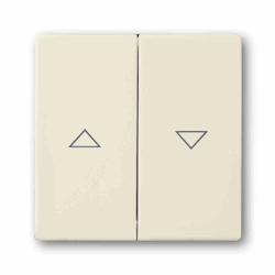 Busch-Jaeger FUTURE LINEAR Wippe zweiteilig, Jalousie, elfenbein-weiß, glänzend, Symbol Pfeile Image