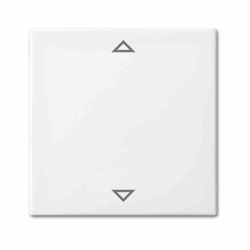 Busch-Jaeger BUSCH-BALANCE SI Taste einteilig, Jalousie, alpinweiß, glänzend, Symbol Pfeile, Kontrollfenster/Lichtauslass Image