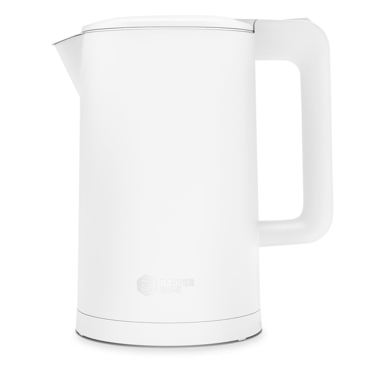 Balter Home Balter Edelstahl Wasserkocher WK-4, Doppelwand, 1.7L, Weiß Image