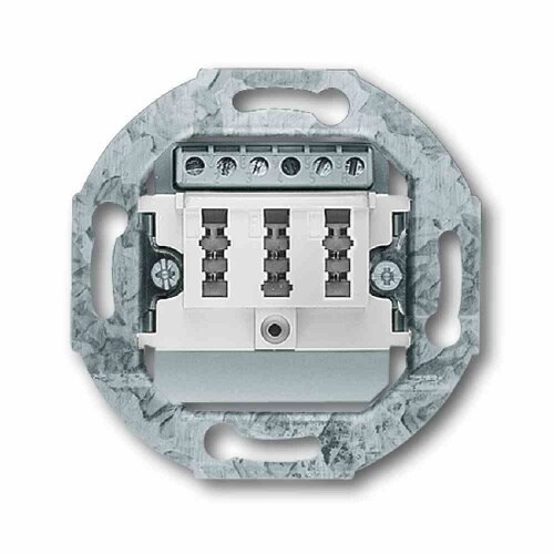 Busch-Jaeger Tragring, TAE, alpinweiß, Befestigung mit Schraube, ohne Beschriftungsfeld Image