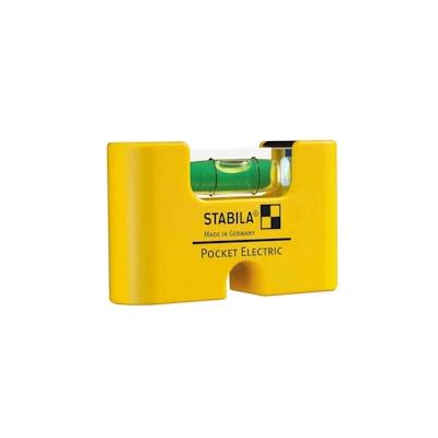 STABILA Pocket Electric - Wasserwaage 6,7cm, Kunststoff-Profil,