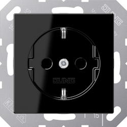 Jung SCHUKO-Steckdose A 1520 SW A1520SW Image