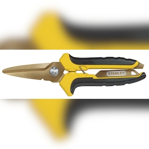 Stanley Blechschere Allesschneider Titanbeschichtete Klingen Kunststoffgriff a. Image