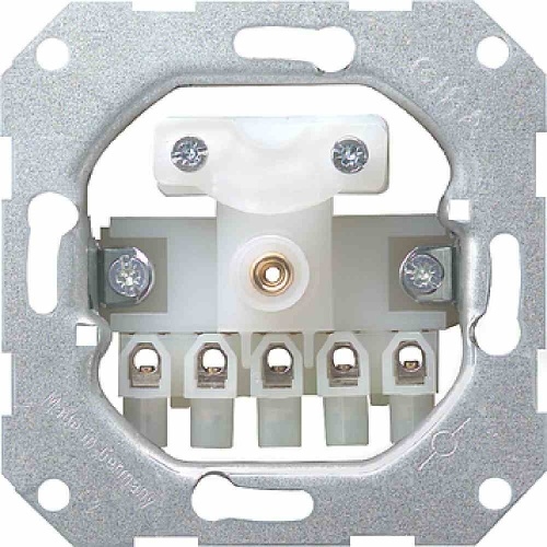 Gira Einsatz Einsatz, Kabelauslass, Krallen-/Schraubbefestigung, ohne Beschriftungsfeld, 040000 Image