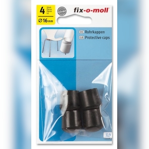 Rohrkappen rund 16mm schwarz fix-o-moll Image