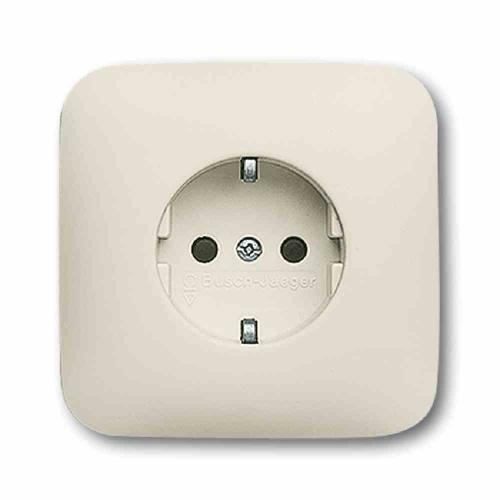Busch-Jaeger Duro 2000 SI Steckdose, 1f, weiß, glänzend, Unterputz, horizontal/vertikal, IP20, Vollplatte Image