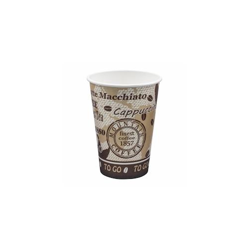 100x Automatenbecher Kaffeebecher 70,3mm O ‚Coffee Mountain‘ 180 ml