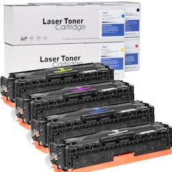 4 Toner Set für HP Color LaserJet CP1213 D&C-Tonerkassetten alle Farben kompatibel HP 125A