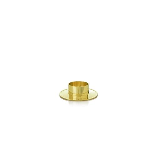 Kerzenhalter Messing Gold poliert für Ø 50 mm Kerzen, Taufkerzen, Hochzeitkerzen, Anlasskerzen