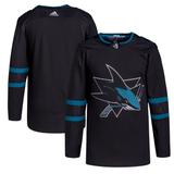 Men's adidas Black San Jose Sharks Alternate Primegreen Authentic Jersey