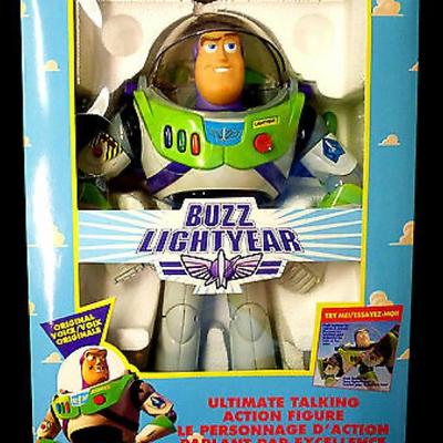 Disney Toys | 1995 Original Toy Story Buzz Lightyear Ultimate Talking Action Figure New | Color: Cream | Size: Kids Collectibles