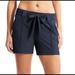 Athleta Shorts | Athleta Navy Blue Destination Shorts | Color: Blue | Size: 10