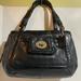 Coach Bags | Coach Black Leather Satchel Handbag | Color: Black | Size: Hight 10.25” Width 15” Depth 6” Strap Drop 8.5”