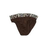 Venus Swimsuit Bottoms: Brown Damask Swimwear - Women's Size 4