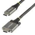StarTech.com 1m USB-C Kabel mit Schraubensicherung 10Gbit/s - USB 3.1/3.2 Gen 2 Typ-C Kabel - 100W (5A) Power Delivery Laden, DP Alt Modus - USB-C Kabel zum Laden/Synchronisieren (USB31CCSLKV1M)