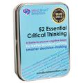 Mind Brain Emotion 52 Essential Critical Thinking: Flash Cards Problem Solving & Decision Making, Smart Games to Detect Cognitive Biases in Speech, Media, Teens & Adults by Harvard Educator