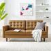 Exalt Tufted Vegan Leather Sofa