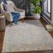 Mangham 6'7" Round Traditional Updated Traditional Farmhouse Denim/Light Gray/Mustard/Olive/Light Beige/Rust/Brick Red/Rust Area Rug - Hauteloom